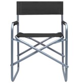 VidaXL Regisseursstoelen 2 st staal zwart