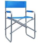 VidaXL Regisseursstoelen 2 st staal blauw