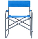 VidaXL Regisseursstoelen 2 st staal blauw