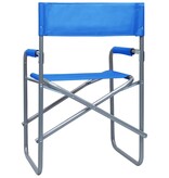 VidaXL Regisseursstoelen 2 st staal blauw
