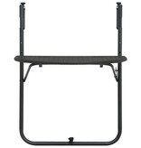 VidaXL Balkontafel hangend 60x64x83,5 cm rattan-look kunststof bruin