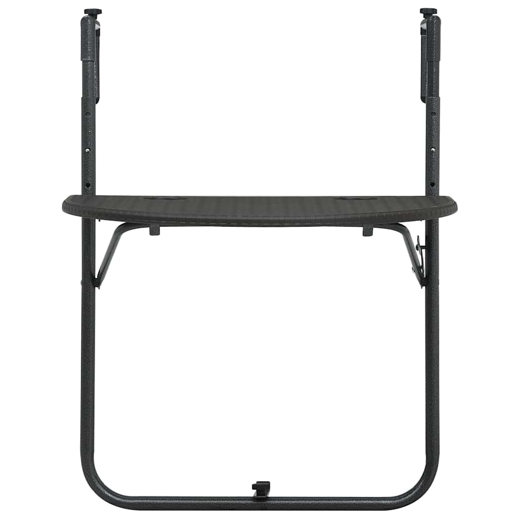 VidaXL Balkontafel hangend 60x64x83,5 cm rattan-look kunststof bruin