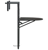 VidaXL Balkontafel hangend 60x64x83,5 cm rattan-look kunststof bruin