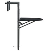 VidaXL Balkontafel hangend 60x64x83,5 cm rattan-look kunststof zwart
