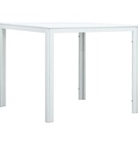 VidaXL Salontafel hout-look 78x78x74 cm HDPE wit