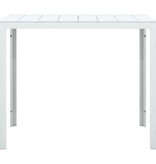 VidaXL Salontafel hout-look 78x78x74 cm HDPE wit