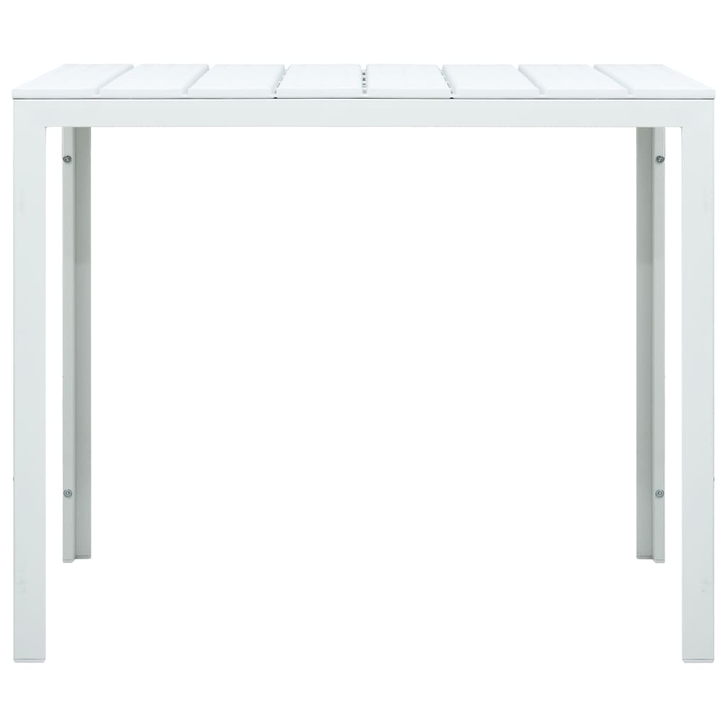 VidaXL Salontafel hout-look 78x78x74 cm HDPE wit