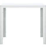 VidaXL Salontafel hout-look 78x78x74 cm HDPE wit