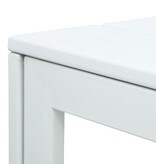VidaXL Salontafel hout-look 78x78x74 cm HDPE wit