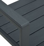 VidaXL Tuinbank hout-look 120 cm HDPE grijs