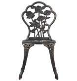 VidaXL Bistrostoelen 2 st gietaluminium bronskleurig