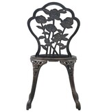 VidaXL Bistrostoelen 2 st gietaluminium bronskleurig