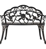 VidaXL Bistrobank 100 cm gietaluminium bronskleurig