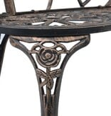 VidaXL Bistrobank 100 cm gietaluminium bronskleurig