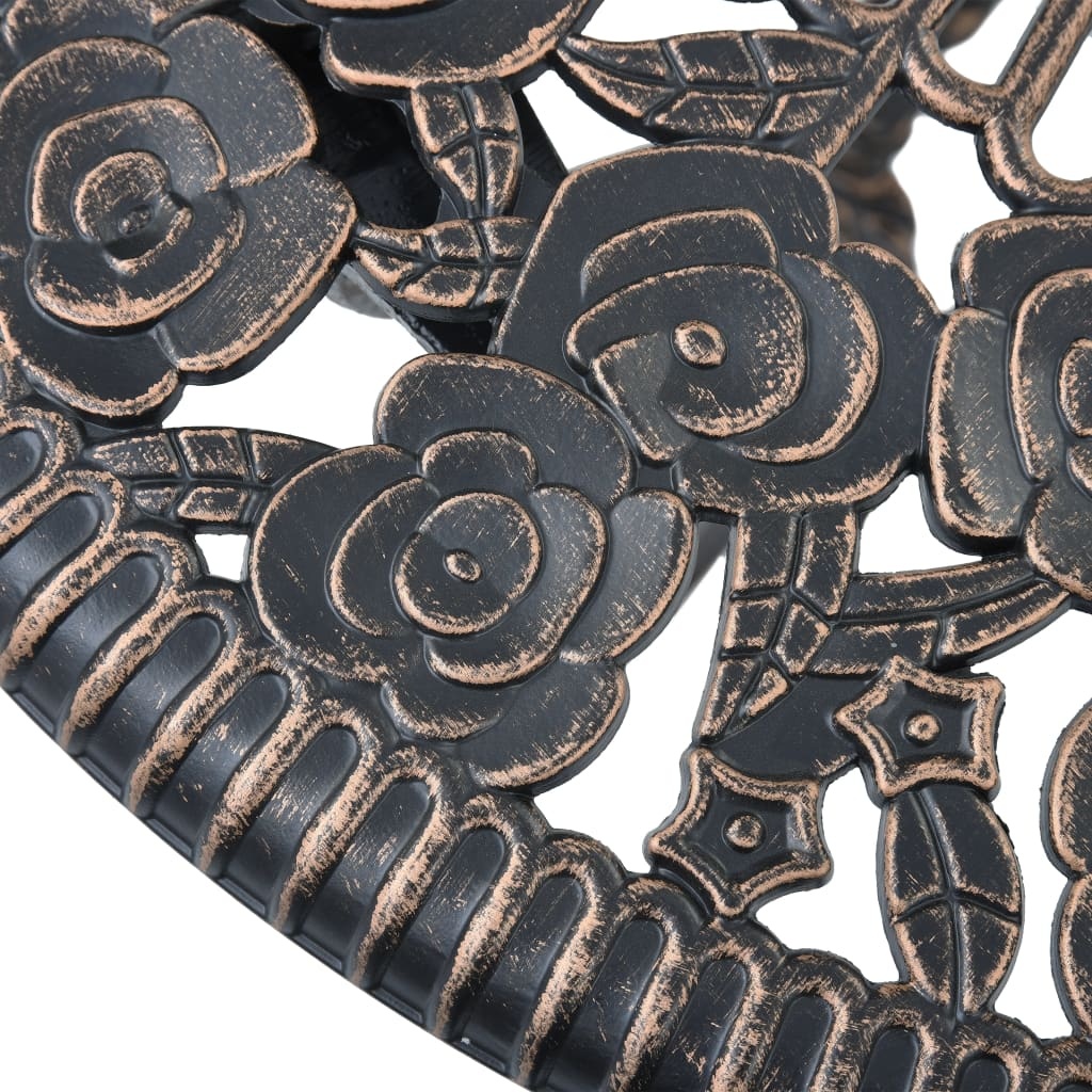 VidaXL 3-delige Bistroset gietaluminium