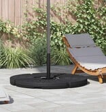 VidaXL Parasolvoeten waaiervormig 4 st zwart