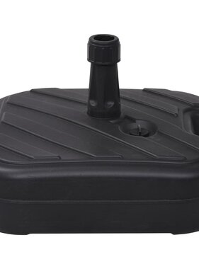 VidaXL Parasolvoet gevuld met zand/water 24 L zwart