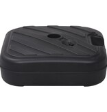 VidaXL Parasolvoet gevuld met zand/water 24 L zwart