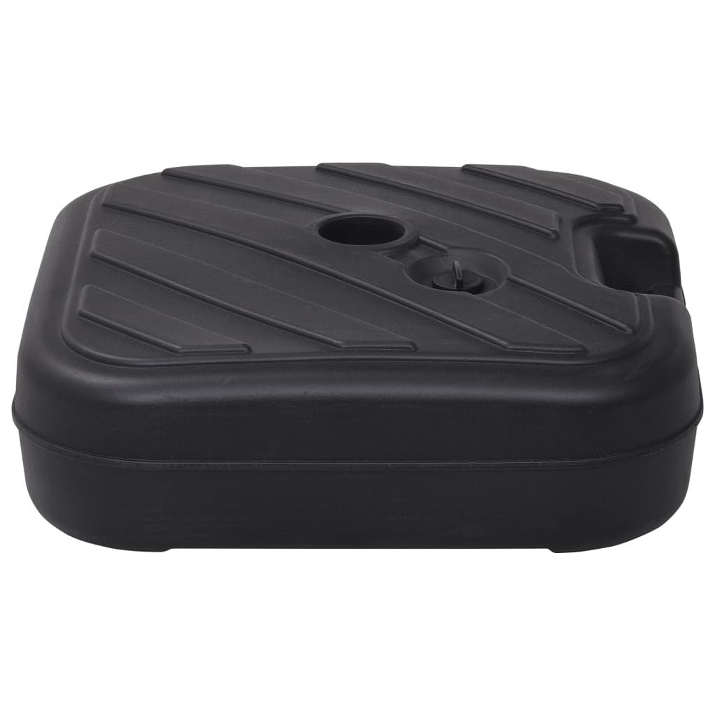 VidaXL Parasolvoet gevuld met zand/water 24 L zwart