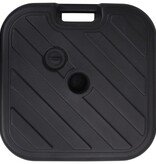 VidaXL Parasolvoet gevuld met zand/water 24 L zwart