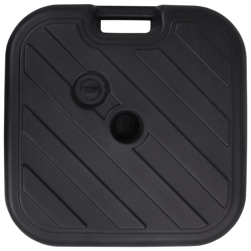 VidaXL Parasolvoet gevuld met zand/water 24 L zwart