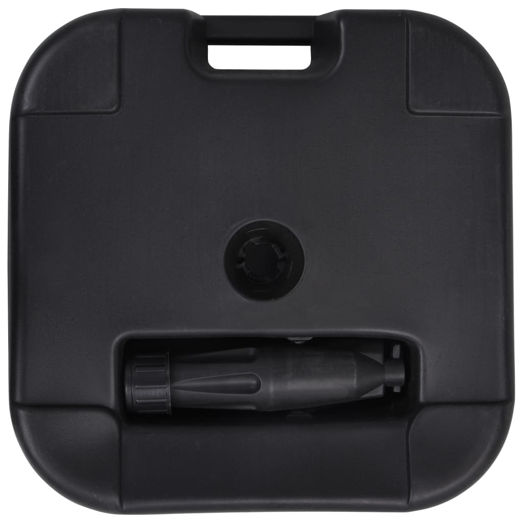 VidaXL Parasolvoet gevuld met zand/water 24 L zwart