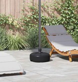 VidaXL Parasolvoet gevuld met zand/water 15 L zwart