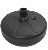 VidaXL Parasolvoet gevuld met zand/water 15 L zwart