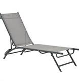 VidaXL Ligbedden 2 st textileen en staal