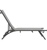 VidaXL Ligbedden 2 st textileen en staal