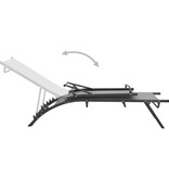 VidaXL Ligbedden 2 st textileen en staal