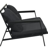 VidaXL 5-delige Loungeset met kussens aluminium donkergrijs