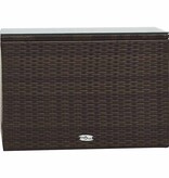 VidaXL 5-delige Loungeset met kussens poly rattan bruin