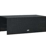 VidaXL 6-delige Loungeset met kussens poly rattan zwart