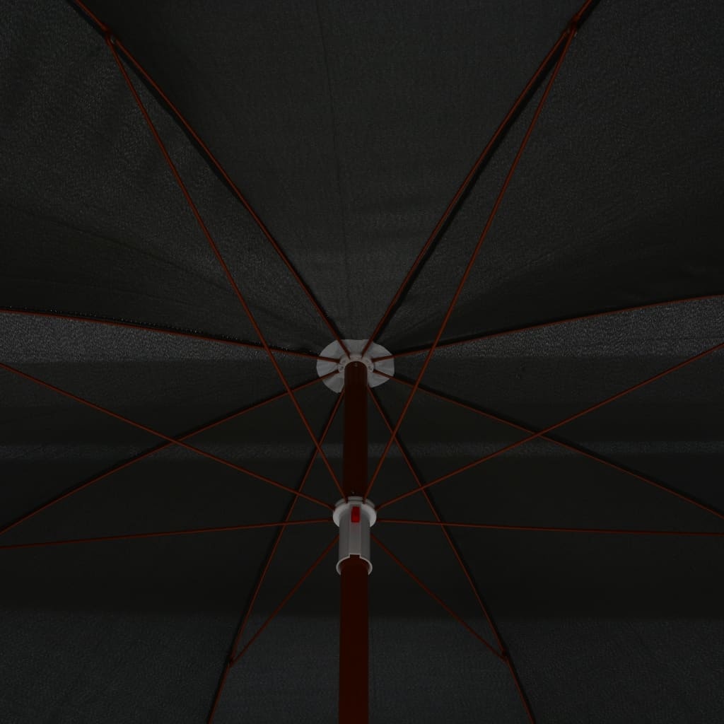 VidaXL Parasol met stalen paal 300 cm antracietkleurig