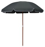 VidaXL Parasol met stalen paal 240 cm antracietkleurig