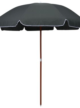 VidaXL Parasol met stalen paal 240 cm antracietkleurig
