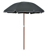 VidaXL Parasol met stalen paal 180 cm antracietkleurig