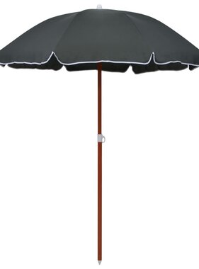 VidaXL Parasol met stalen paal 180 cm antracietkleurig
