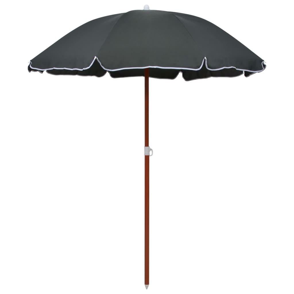 VidaXL Parasol met stalen paal 180 cm antracietkleurig