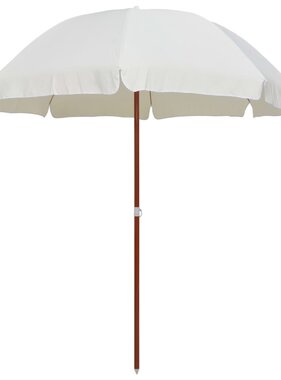 VidaXL Parasol met stalen paal 240 cm zandkleurig