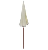 VidaXL Parasol met stalen paal 240 cm zandkleurig