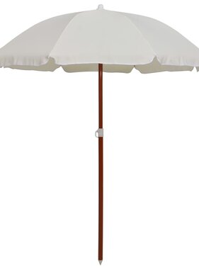 VidaXL Parasol met stalen paal 180 cm zandkleurig