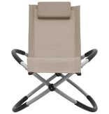 VidaXL Kinderligbed staal taupe