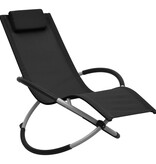 VidaXL Kinderligbed staal zwart