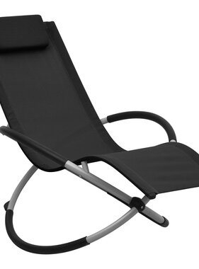 VidaXL Kinderligbed staal zwart