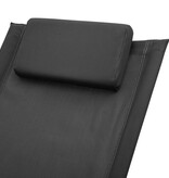 VidaXL Kinderligbed staal zwart