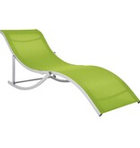 VidaXL Ligbedden inklapbaar 2 st textileen groen