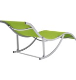 VidaXL Ligbedden inklapbaar 2 st textileen groen