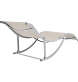 VidaXL Ligbedden inklapbaar 2 st textileen crème